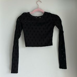 Black longsleeve top